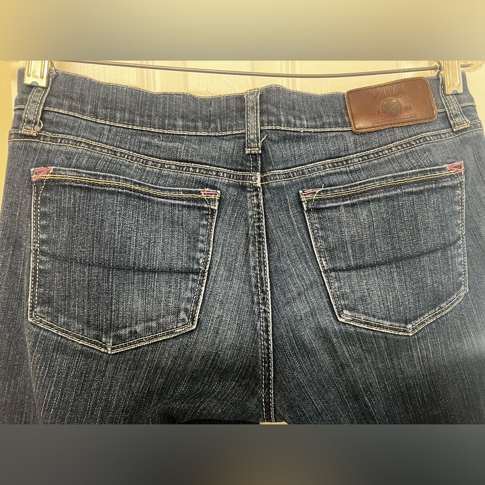 PINK Victoria's Secret Dark Blue Straight Leg Jeans - Picture 12 of 16
